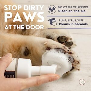 Dog Paw Cleaner (6.8 fl oz) - No-Rinse Foaming Paw Cleanser - No Artificial Fragrances or Dyes - Natural Pet Paw Cleaner for Dogs and Cats - Dandelion Allergy Relief