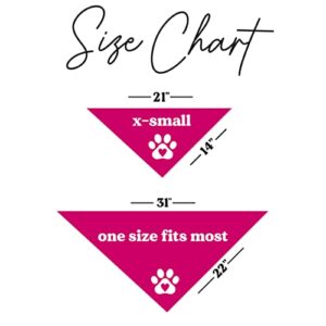 My Dad is My Valentine Valentine's Day Dog Bandana (15 Hot Pink, One Size)