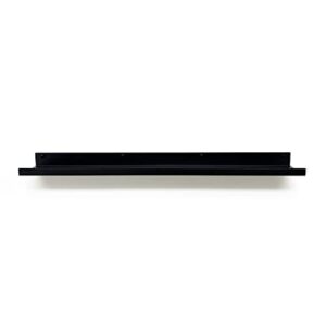 Mitus Floating Shelf Wall Mounted - Modern Industrial Metal Channel Ledge Black, 36 inch