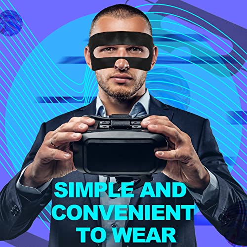 1000 Pcs Disposable VR Mask Breathable Eye Mask VR Face Cover Non Woven Sanitary Cloth Universal Gear VR Padding VR Face Mask VR Accessories Compatible with Headsets Virtual Reality (Black)