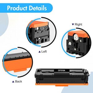 INFITONER 204A Toner Cartridges 4 Packs Compatible for HP 204A CF510A CF511A CF512A CF513A for HP Color Pro M180 M181 M180n M181fw M154nw M154a M154 Series Printer Ink ( Black Cyan Yellow Magenta )