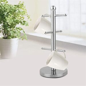 XWOZYDR Stainless Steel Cup Holder Kitchen Countertop Mug Display Stand Drinkware Hanging Shelf