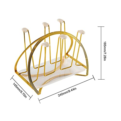 XWOZYDR Glass Water Cup Rack Spin Automatically Drainboard Drying Drainer Mug Holder Stand Home Kitchen Storage Organizer