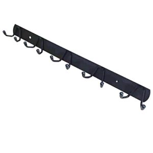 AOLZUNK Coat Rack Wall Mounted, Heavy Duty, Stainless Steel, Metal Coat Hook Rail for Bedroom, Bathroom, Kitchen, Foyer