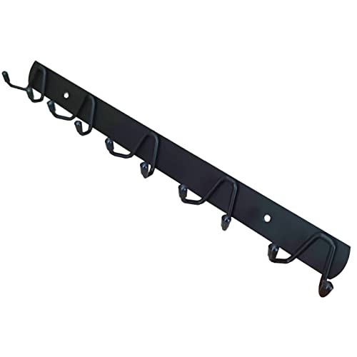 AOLZUNK Coat Rack Wall Mounted, Heavy Duty, Stainless Steel, Metal Coat Hook Rail for Bedroom, Bathroom, Kitchen, Foyer