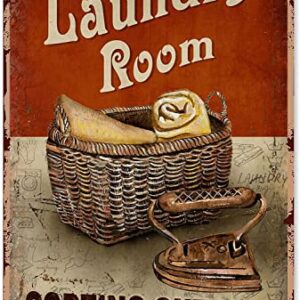 Laundry Metal Wall Decor Laundry Room Laundry Sorting Out Life One Load at a Time Tin Sign Decoration Vintage Chic Metal Poster Wall Decor Art Gift for Laundry Room Farmhouse Door 12x8 inch