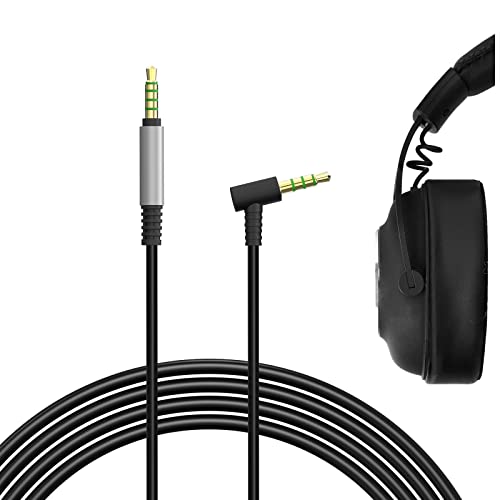 Geekria Audio Cable Compatible with Logitech G Pro, G Pro X, G433, G233 Gaming Headset Cable, 3.5mm 5 Pole Aux Replacement Stereo Cord (4 ft/1.2 m)