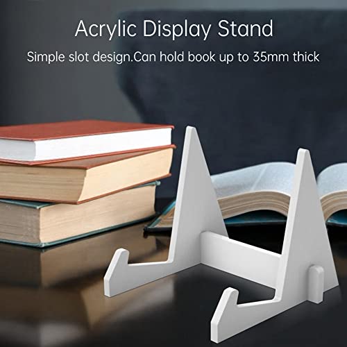 Vinyl Record Bookshelf Storage Holder - Clear Acrylic Stand - Portable Display Rack Holds Up to 50 Album Lp's Functional Rack for Home Bookshelf Bookstore Decoration, Type 1