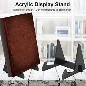 Vinyl Record Bookshelf Storage Holder - Clear Acrylic Stand - Portable Display Rack Holds Up to 50 Album Lp's Functional Rack for Home Bookshelf Bookstore Decoration, Type 1