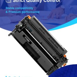 INUDIO Compatible Toner Cartridge Replacement for HP 58X CF258X 58A CF258A Toner Cartridge to Use with HP Laserjet Pro M404n M404dn M404dw MFP M428fdw M428dw M428fdn Printer(Black,2 Pack)