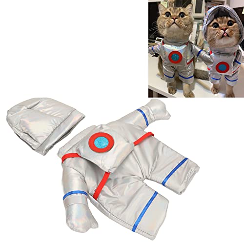 Yolispa Dog Costume Cute Funny Stylish Loose Pet Astronaut Costume Cat Astronaut Outfit Pet Clothes for Christmas Party Halloween Party Daily Wearing(S)