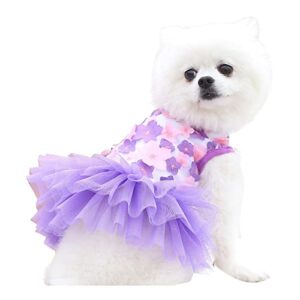 HonpraD Dog Clothes X Small Summer Pet Dress Cotton Cute Spring Supplies Dog Dress Pet Cotton CostumesSpring Pet Clothes for Small Dogs Chihuahua