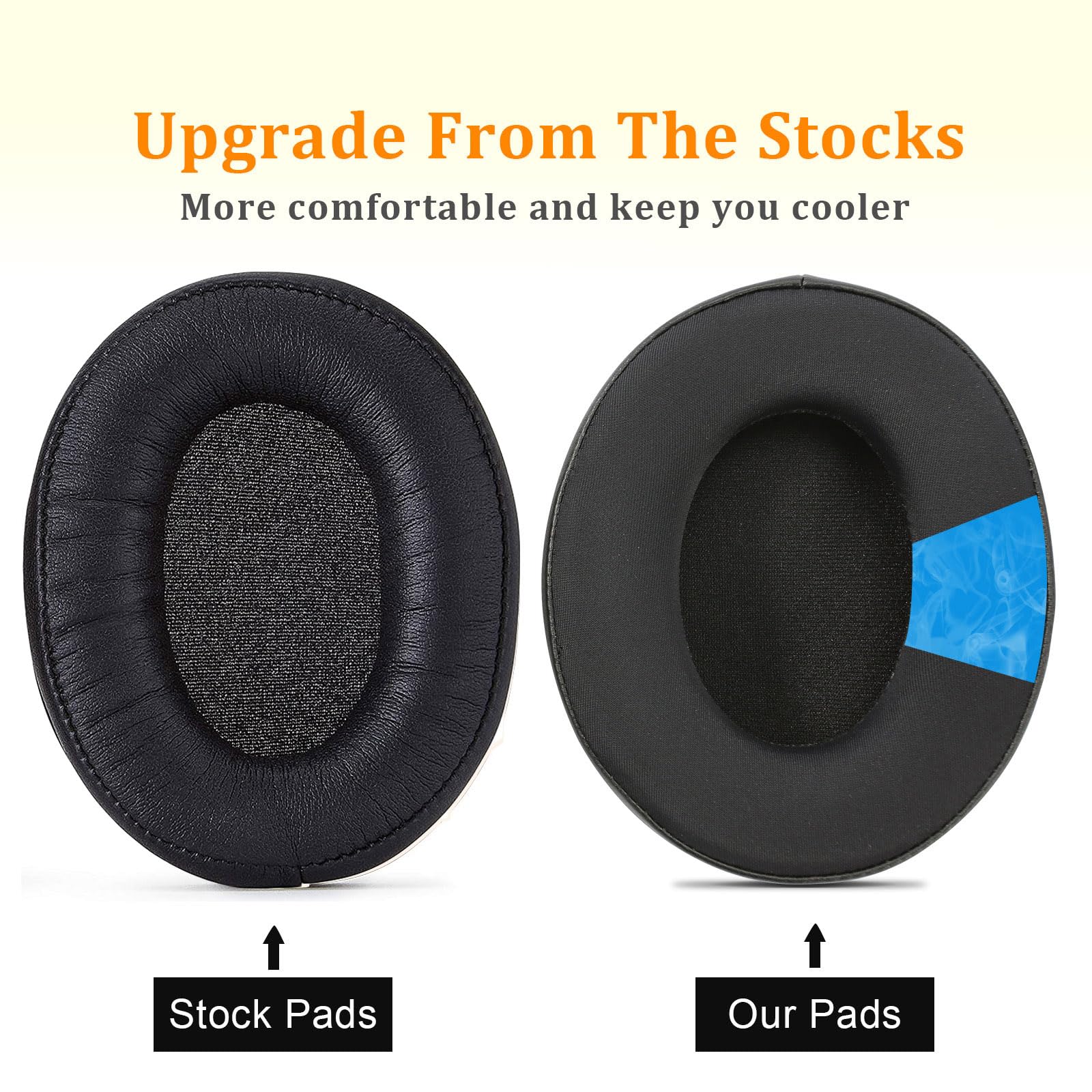 HyperX Cloud 2 Earpads Coolig Gel Cloud Alpha Ear Cushions Pads, Ugrade Earcups Accessories Replacement for HyperX Cloud Stinger/Cloud Flight/Cloud II/Cloud Alpha Wireless/Cloud Core/Mix Headsets