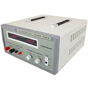 bench power supply heavy duty regulated linear 0-120v/0-5a dc
