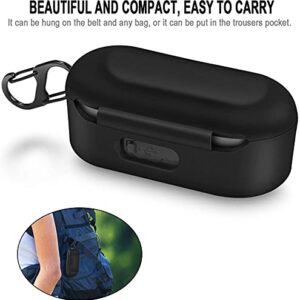 Ankersaila Case Compatible with TOZO T10,Soft Silicone Shockproof Anti-Scratch Protective Cover (Black)