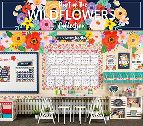 Teacher Created Resources Wildflowers Straight Border Trim, 35 Feet