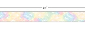 Teacher Created Resources Pastel Pop Tie-Dye Straight Border Trim, 35 Feet