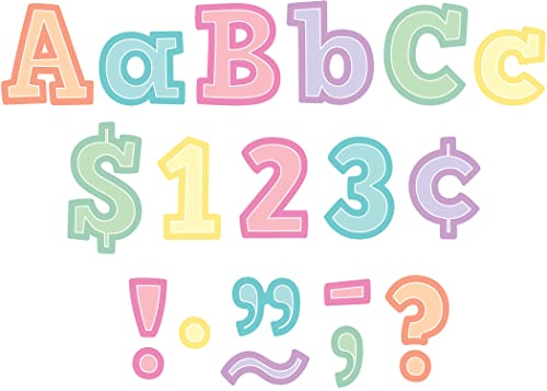 Teacher Created Resources Pastel Pop Bold Block 4" Letters Combo Pack