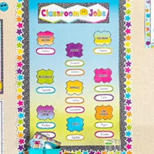 Teacher Created Resources Brights 4Ever Stars Die-Cut Border Trim, 35 Feet