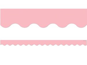 teacher created resources pastel pink scalloped border trim