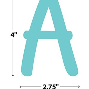 Teacher Created Resources Light Turquoise 4" Modern Classic Letters Combo Pack