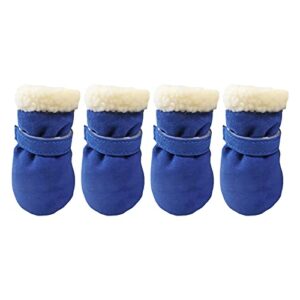 honprad warm shoes warm pet shoes and plus windproof warm velvet boots snow soft-soled pet clothes dog sweater large size dog fleece