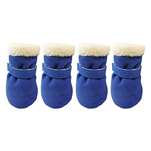 HonpraD Warm Shoes Warm Pet Shoes and Plus Windproof Warm Velvet Boots Snow Soft-Soled Pet Clothes Dog Sweater Large Size Dog Fleece