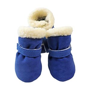 HonpraD Warm Shoes Warm Pet Shoes and Plus Windproof Warm Velvet Boots Snow Soft-Soled Pet Clothes Dog Sweater Large Size Dog Fleece