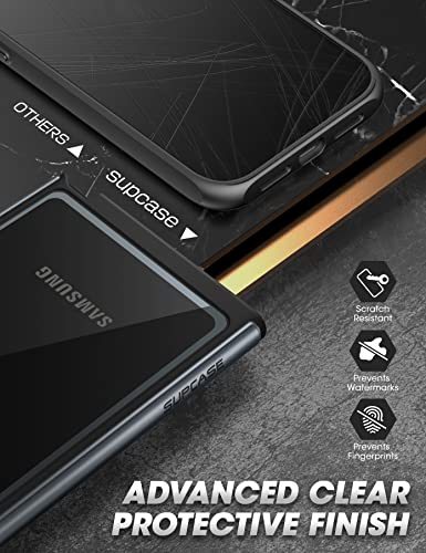 SUPCASE Edge XT Series Case for Samsung Galaxy S23 Ultra 5G (2023), Slim Frame Clear Protective Case with Built-in Screen Protector (Black)