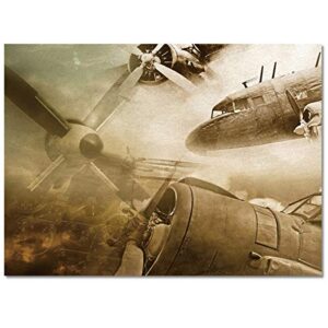 area rug, 4x6ft fluffy rugs for living room, non-slip non-shedding shag carpet for bedroom decor, aircraft battlefield air war area rugs for aesthetic room decor