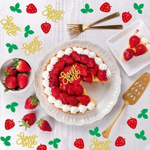Strawberry 1st Birthday Confetti, Sweet One Brithday Decor, Berry Sweet, Strawberry Party Decorations, 300 Pcs