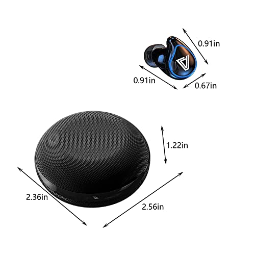 LILAJO Wireless Bluetooth Headset - True Stereo Binaural Earplugs with Light Magnetic Absorption - in-Ear Sports Headset - Noise Reduction Bluetooth Headset - Immersive Premium Sound