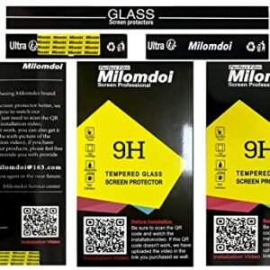 Milomdoi [3+3 Pack] for Samsung Galaxy S23 Ultra Screen Protector [Not Glass] Accessories 3 Pack TPU Film with 3 Pack Tempered Glass Camera Lens screen protector for Samsung S23 Ultra case friendly