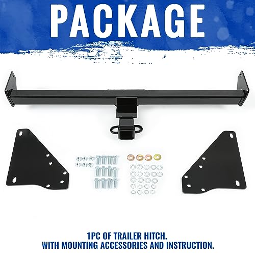 HECASA 2 Inch Class 3 Rear Trailer Hitch Compatible with 2019-2023 Toyota RAV4 Receiver Steel Powder Coated Black Replacement for 13416