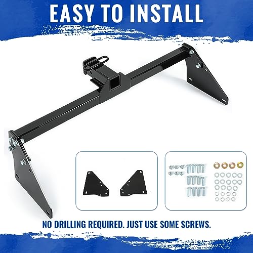 HECASA 2 Inch Class 3 Rear Trailer Hitch Compatible with 2019-2023 Toyota RAV4 Receiver Steel Powder Coated Black Replacement for 13416