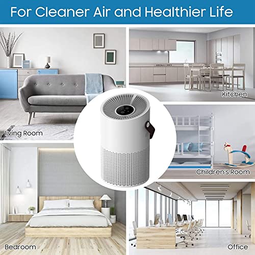 Air Purifiers for Bedroom Home,4 Layers True HEPA Air Filter,20db Quiet HEPA Filter for Dust Smoke Pollen Pet Dander Hair Odor,Small Air Purifier for Office Living Room,Ozone-Free,323 ft² Coverage