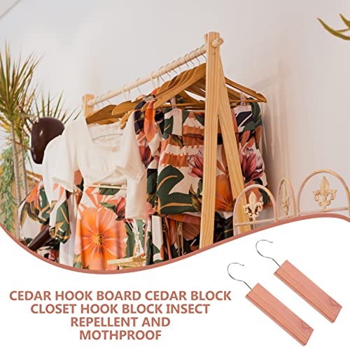 LIFKOME 10pack Cedar Blocks for Clothes Storage Cedar Hangers Cedar Blocks for Clothes Storage Cedar Ups Aromatic Cedar Balls Hangers Storage Accessories Closets Drawers