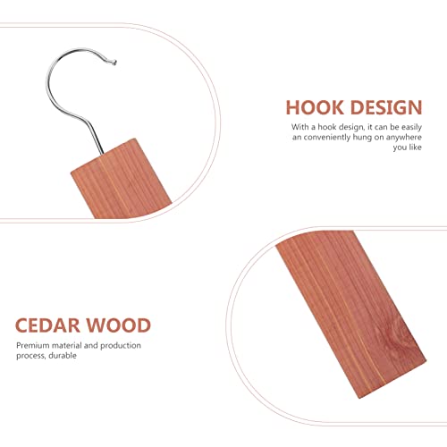 LIFKOME 10pack Cedar Blocks for Clothes Storage Cedar Hangers Cedar Blocks for Clothes Storage Cedar Ups Aromatic Cedar Balls Hangers Storage Accessories Closets Drawers