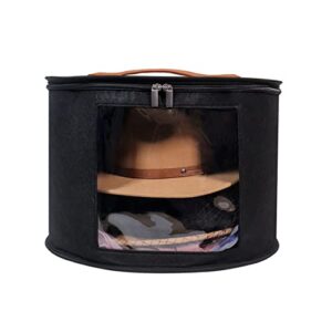 hat box hat storage box, foldable hat boxes with lids,travel hat box for women&men, hat storage organize for various types of hats stuffed animal toy storage