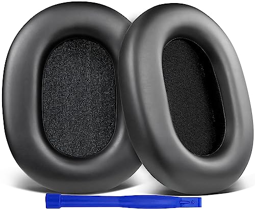 SOULWIT Replacement Earpads for Sony WH-1000XM5 (WH1000XM5) Noise Canceling Headphones, Ear Pads Cushions with Noise Isolation Memory Foam, Added Thickness - Black