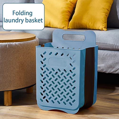 WMGoods Laundry Basket, Portable Laundry Basket Plastic, Collapsible Laundry Baskets, Large Basket, Storage Basket, Home Wall Mounted Laundry Basket, Laundry Organizer, Suitable for Bedroom, Bathroom