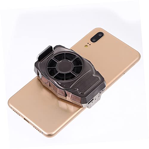 WOONEKY Radiator Reduction Cooling Practical Noise for Cellphone Live Cooler Streaming Portable Game Device Cretaive Outdoor Gaming Fan Professional Mini Smartphone Handle Cell Phone