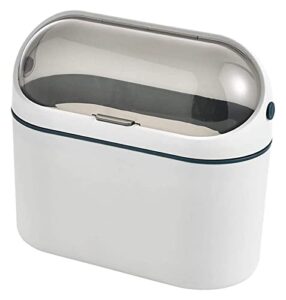 garbage container trash can garbage bin bedroom bin rubbish basket for home office kitchen bath garbage can/blue (color : blue)