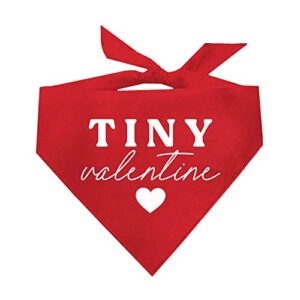 Tiny Valentine Valentine's Day Dog Bandana (Red)