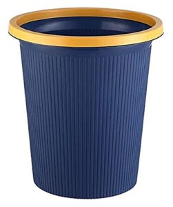 garbage container trash can garbage bin bedroom bin rubbish basket for home office kitchen bath garbage can/blue/s (color : blue, size : small)