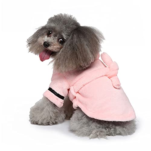 HonpraD Girl Pet Clothes Bathrobe Pet Towel Bath Custume Hotel Nightgown Pajamas Dog Bathrobe Cat Clothes Extra Large Dog Sweaters for Large Breeds