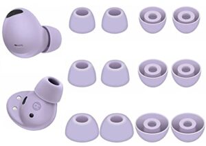 bllq galaxy buds pro 2 ear tip ear gels earuds tip silicone tips compatible with galaxy buds pro 2, s/m/l 3 size 6 pairs bora purple,gbp2sp