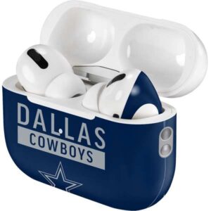 Skinit Decal Audio Skin Compatible with Apple AirPods Pro (2rd Gen, 2022) - Officially Licensed NFL Dallas Cowboys Blue Performance Series Design