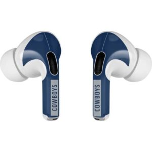 Skinit Decal Audio Skin Compatible with Apple AirPods Pro (2rd Gen, 2022) - Officially Licensed NFL Dallas Cowboys Blue Performance Series Design