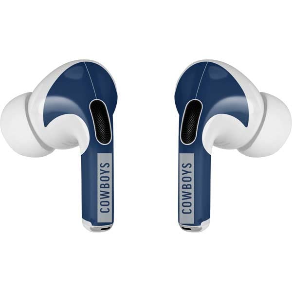 Skinit Decal Audio Skin Compatible with Apple AirPods Pro (2rd Gen, 2022) - Officially Licensed NFL Dallas Cowboys Blue Performance Series Design